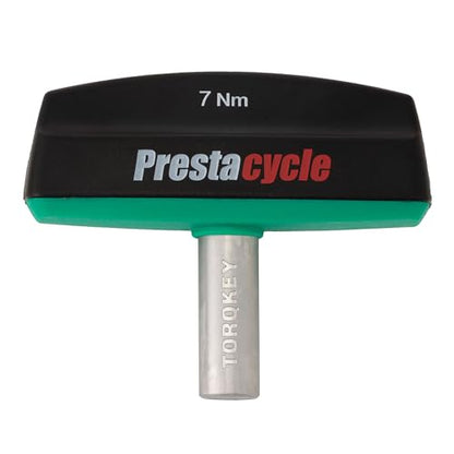 Prestacycle Pro TorqKeys 7Nm T-Handle Torque Limiting Tool – Torque Wrench Bit with Ergonomic Low-Profile Grip, Magnetic 1/4" Hex Bit Retention, Durable Zinc Shaft - size: 7Nm