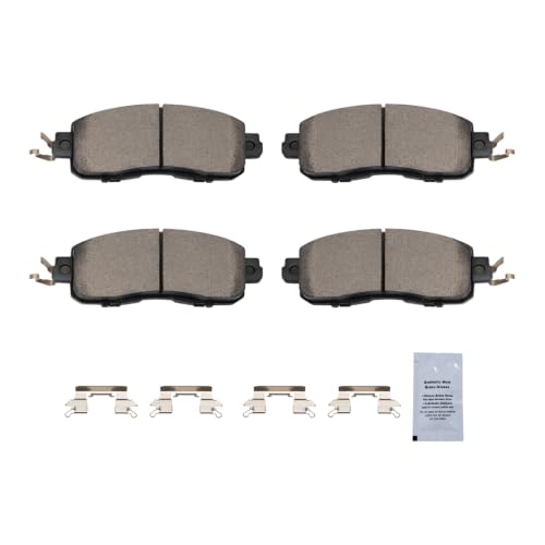 HUSCH Brake Kit Ceramic Brake Pads and Brake Rotors Fit for Nissan - size: 31464+D1650