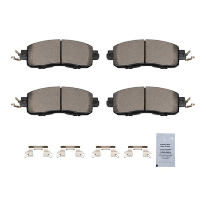 HUSCH Brake Kit Ceramic Brake Pads and Brake Rotors Fit for Nissan - size: 31464+D1650