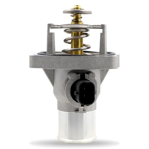 Upgrade Aluminium Thermostat Housing Assembly, Compatible with Chevy Aveo Aveo5 2009-2011, Cruze 2011-2016, Sonic 2012-2018, Trax 2013-2020, Pontiac G3 2009-2010, L4 1.6L/1.8L, Replaces# 55564891