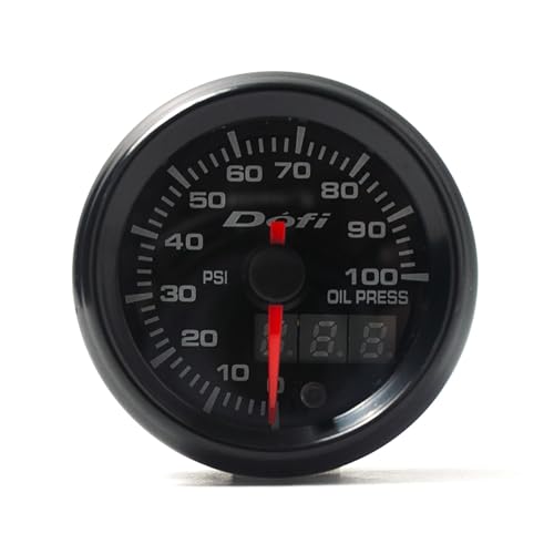 2" 52mm Pointer Digital 7 Color LED Oil Pressure Car Gauge - style: Oil Pressure Gauge (0-100PSI)