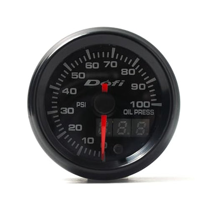 2" 52mm Pointer Digital 7 Color LED Oil Pressure Car Gauge - style: Oil Pressure Gauge (0-100PSI)