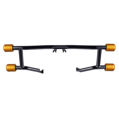 Advanblack Protek Two Step Highway Peg Crash Bar with CNC Slider Fit for 2014-2025 Harley Touring Road Glide Street Glide Electra Glide – Engine Guard Performance Upgrade (Gold CNC) - color: Gold CNC