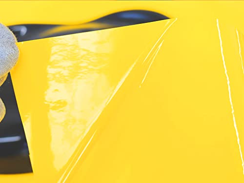 Rwraps Hyper Gloss Vinyl Car Wrap Film in Yellow - 5ft x 1ft - Vehicle - color: Hyper Gloss Yellow, size: 5ft x 1ft
