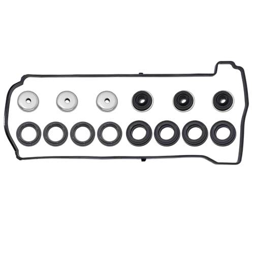 Sorello Engine Cylinder Valve Cover Gasket Set Compatible with Acura CSX RDX RSX TSX for Honda Accord Civic CR-V Element - Replace VS50614R ES73071 - size: without Solenoid Gasket