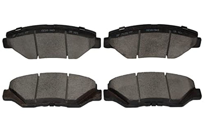 Front Replacement For Ceramic Brake Pad 2003-2008 Honda Pilot - D943 Hardware Fit Included - style: D943