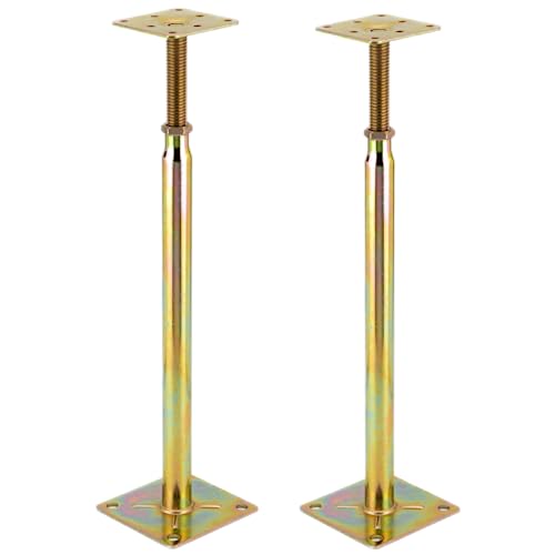 Adjustable Support Jack for The Floor,Post Floor Joist Jacks,Telescoping Jack for Temporary Support,Mini Screw Jack- Post 1'1.5" to 1'4.5"(2PACKS)
