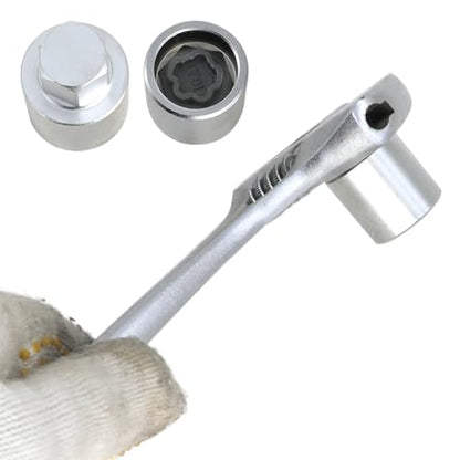 DPTOOL 10pc Wheel Lock Nut Key Kit Wheel Locking Nut Removal Tool Compatible with Tesla Model 3 Wheel Anti Theft Lug Nut Remover Socket Adapter Set T76 T77 T78 T79 T80 T81 T82 T83 T84 T85
