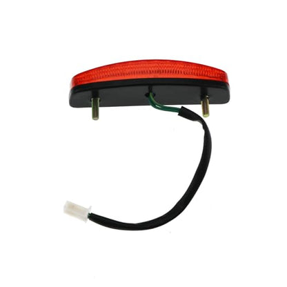 PRO BAT 12V Rear Tail Brake Tail Light with 3 Pin Female Plug - color: Red