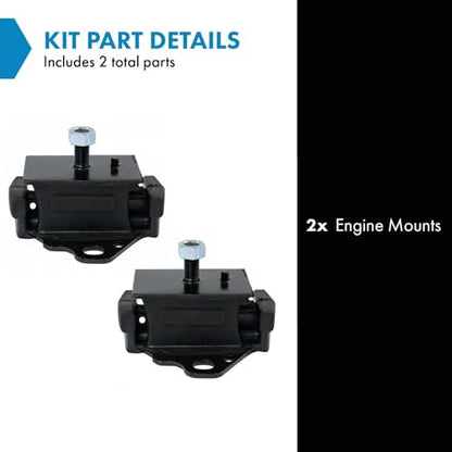 TRQ Engine Mount Set 2 Piece - style: MTA32806
