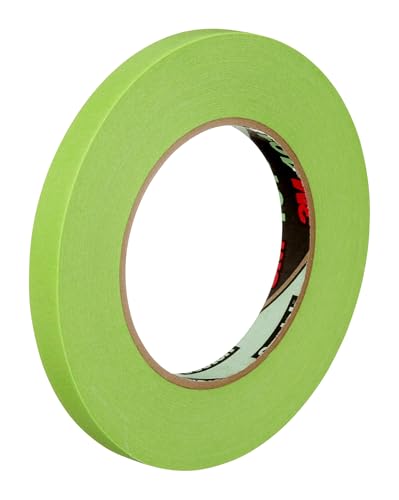 3M High Performance Green Masking Tape 401+, 12 mm x 55 m 6.7 mil, 1 Roll