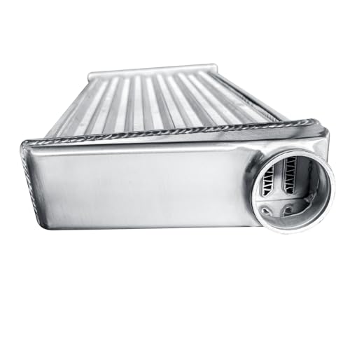 Universal Intercooler 28''x10''x2.7" Front Mount Intercooler 2.2'' Inlet and Outlet Aluminum Turbo Intercooler Direct Replacement for Any Turbo Charger system - size: 28''x10''x2.7" 2.2''