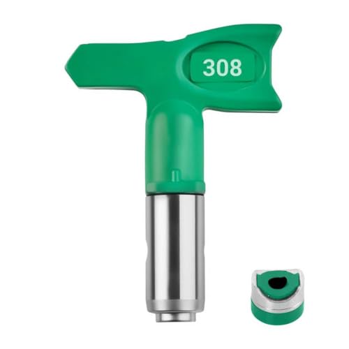 308 Fine Finish Low Pressure Airless Spray Tip, Pattern Size 6 in to 8 in - style: 308