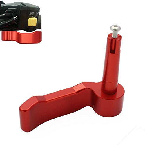 Thumb Throttle Lever CNC Aluminum Replacement Compatible with Polaris Sportsman 450/550/570/850/1000 Fit Scrambler 550/850/1000 2009-2025 (Red) - color: red