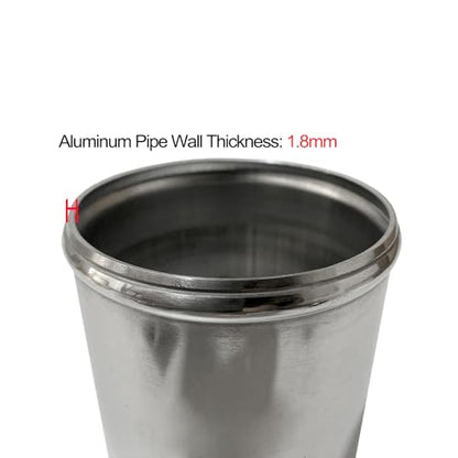 OD 2.75"(70mm) Straight Aluminum Tube Intercooler Pipe 6" Length - size: 2.75" (70mm)