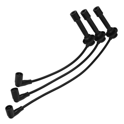 HYR 7mm Silicone Spark Plug Wire Set fit for John Deere 825i, 825i S4, Set of 3, Replaces MIA11722 MIA11723 MIA11724, High Performance Ignition Wires
