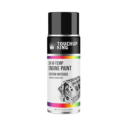 2K High Temp Engine Paint Aerosol Can for RAL 9005 Jet black