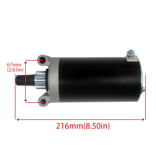 Starter Replacement Compatible with Cub Cadet Kohler Courage Engines 20HP 23HP 25HP 27HP Cub Cadet 1045 1046 SLT1550 SLT1554 1050 Replacs 3209801 3209801S 32-098-01S 3209803 32-098-03 32-098-03S - color: 3209801S