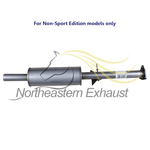Northeastern Exhaust - Stainless Steel Cat-Back Resonator Pipe, Intermediate Pipe, and Muffler Exhaust Compatible for Honda Accord 2013-2017 2.4L Sedan - Include Clamps and Gasket