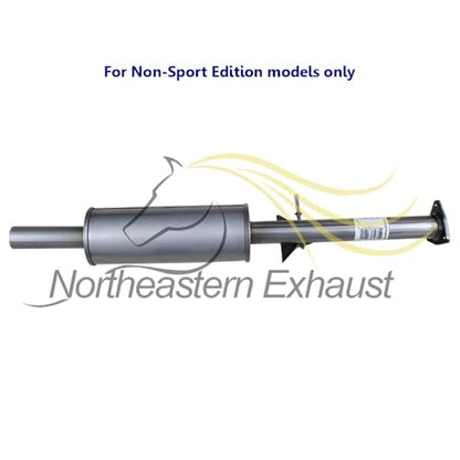 Northeastern Exhaust - Stainless Steel Cat-Back Resonator Pipe, Intermediate Pipe, and Muffler Exhaust Compatible for Honda Accord 2013-2017 2.4L Sedan - Include Clamps and Gasket