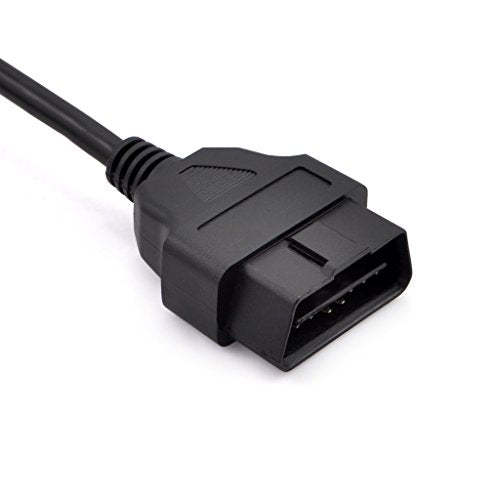 iKKEGOL 5ft 150cm 1.5M OBD-II OBD2 16 Pin Auto Car Male to Female Extension Cable Diagnostic Extender Cord Adapter - size: OBD