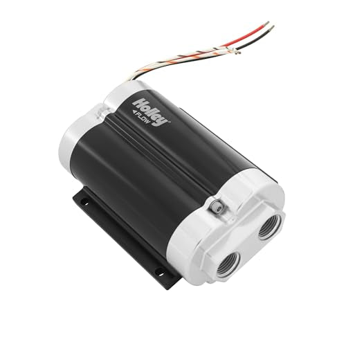 Holley 12-1800-2 200 GPH Dominator In-Line Billet Fuel Pump (Dual Inlet)