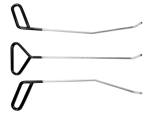 Paintless Dent Repair Tools Dent Removal Rods with Awl Head Paintless Dent Removal Kit Car Auto Body Dent Removal of Hail Dents and Door Ding (3pcs Rod 20 pcs Pen)