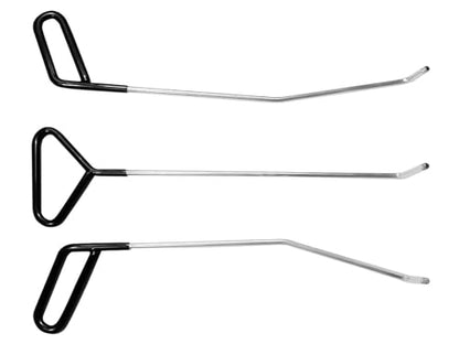 Paintless Dent Repair Tools Dent Removal Rods with Awl Head Paintless Dent Removal Kit Car Auto Body Dent Removal of Hail Dents and Door Ding (3pcs Rod 20 pcs Pen)