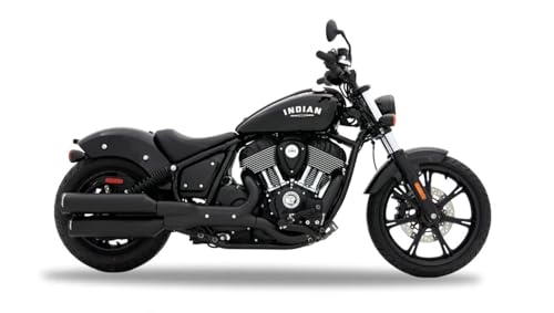 Rinehart Racing Indian Chief Black Slip On Mufflers with Black End Caps 500-1501