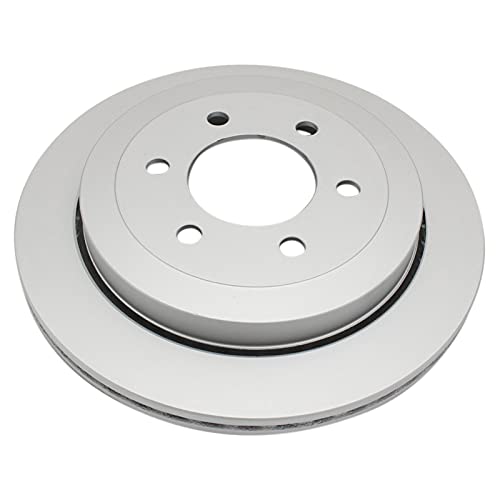 TRQ Front and Rear Brake Rotors Set Premium G-Coated - style: BRA15441