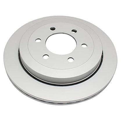 TRQ Front and Rear Brake Rotors Set Premium G-Coated - style: BRA15441