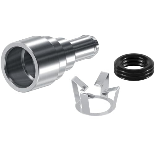 800-409HP Coolant Connector HVAC Heater Hose Connector, 3/4In Tube x 5/8In Hose, Stainless Steel, Fit for Chevy GMC Ford Silverado Sierra Yukon Escalade, Replace 15792820, 800409, 15151875, 2 Packs