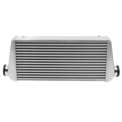 Universal Intercooler Aluminum Intercooler Front Mount 3" Inlet & Outlet Direct Replacement for Any Turbo Charger System Silver (31x12x4" 3") - size: 31x12x4" 3"