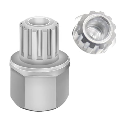 57/12PT Wheel Locking Nut Key Compatible with VW, Audi, Nut Removal - color: 57/12PT