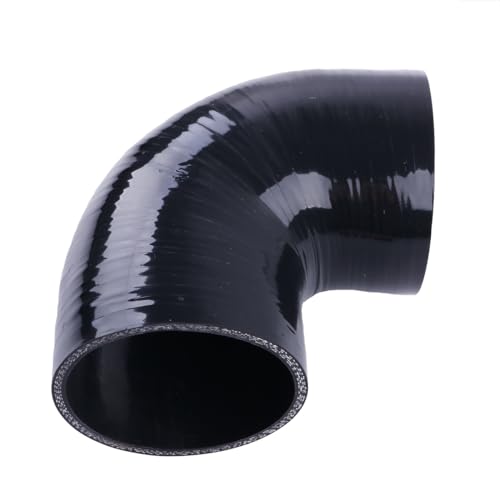 3.5" ID 90 Degree Elbow Silicone Coupler Reinforced Hose,4-Ply Turbo/Intercooler/Intake Piping Industrial Hydraulic (89mm) - size: 3.5 Inch