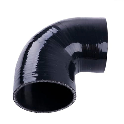 3.5" ID 90 Degree Elbow Silicone Coupler Reinforced Hose,4-Ply Turbo/Intercooler/Intake Piping Industrial Hydraulic (89mm) - size: 3.5 Inch