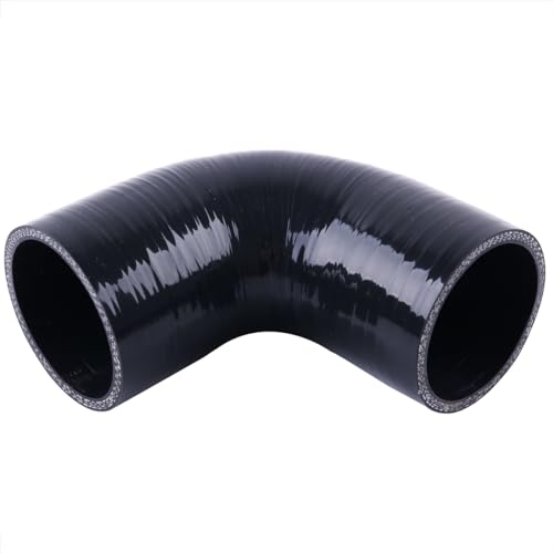 2.75" ID 90 Degree Elbow Silicone Coupler Reinforced Hose,4-Ply Turbo/Intercooler/Intake Piping Industrial Hydraulic (70mm) - size: 2.75"