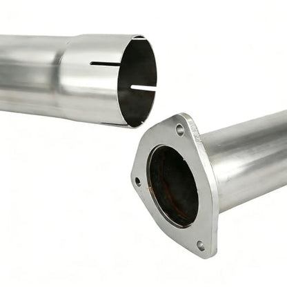 Stainless Steel Exhaust Pipe Kit for 2011-2017 Ford F250 F350 F450 Super Duty 6.7L 4" Powerstroke Diesel - size: for 2011-2017 F250 F350 F450