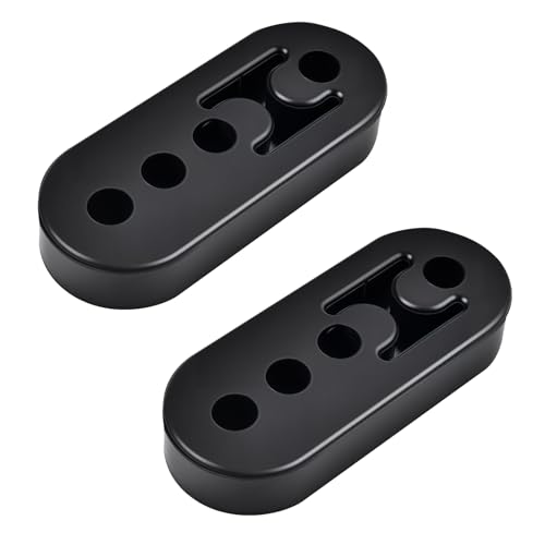 evil energy Exhaust Hanger, Adjustable 4-Hole Universal Muffler Hanger, Reduces Vibration & Noise, EPDM Rubber Exhaust Bushing, 4PCS - style: 4 Holes
