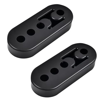evil energy Exhaust Hanger, Adjustable 4-Hole Universal Muffler Hanger, Reduces Vibration & Noise, EPDM Rubber Exhaust Bushing, 4PCS - style: 4 Holes