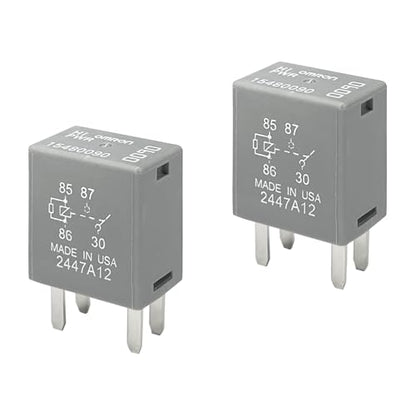 2PCS 12088567 8567 Automotive Relay, High-Performance 12VDC 30A 4Pin Fuse Box Relays, 12088567 8567 GM Ecm Flashers Relay Fit for Buick, Cadillac, Chevrolet, Ignition, Horn & More