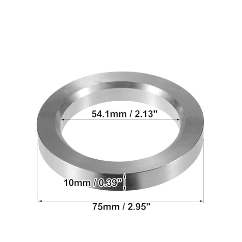 X AUTOHAUX 4pcs OD 75mm to ID 54.1mm Aluminum Hub Centric Rings - size: 75mm ID to 54.1mm OD