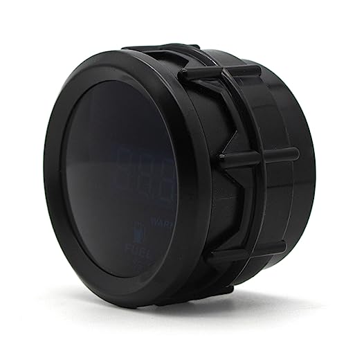 2 Inches 52mm Car Fuel Level Digital Gauge Automobile Blue Backlight Universal Meter (Fuel Gauge with Sensor)