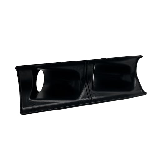 Universal Black 2" 52mm Double 2 Hole Pillar Gauge Pod Holder - size: Double