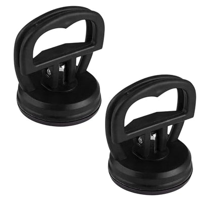 2PCS Car Dent Puller, Dent Remover Tool for Car, Suction Cup Car Dent Puller Kit with Handle, Auto Body Small Dent Remover Puller for Phone Screen Removal, Objects Moving and Lifting (Black) - color: Black