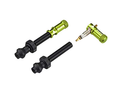 Granite Juicy Nipples Presta Valve Core Remover Caps (Green) - color: Green