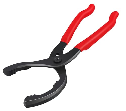 Oil Filter Wrench (L:12", Jaw Capacity: 60mm to 102mm), Automotive Oil Filter Removal Tool for Oil Change, Adjustable Fuel Filter Wrench Plier (1 Set) - size: 12" 15° Bent