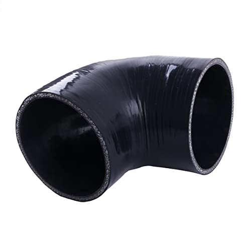 4" ID 90 Degree Elbow Silicone Coupler Reinforced Hose,4-Ply Turbo/Intercooler/Intake Piping Industrial Hydraulic (102mm) - size: 4 Inch