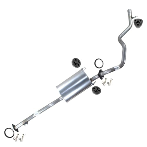 Exhaust Muffler, Tail Pipe System Kit Compatible with Toyota 4Runner 1996-2000 3.4L | Stainless Steel | Northeastern Exhaust | Includes Gaskets, Hangers and Bolt Kit | Direct-Fit Replacement