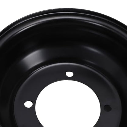 Acouto 8 Inch ATV Front Wheel Rim 19x7-8 19x7.00- Go Kart Wheel Rim 4 Hole High Strength Steel Hub for Dirt Bike Buggy Ride On Mower